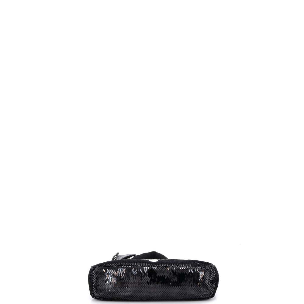 Prada Re-Edition Hobo Sequins Mini #222388P23B - Picture 4 of 6